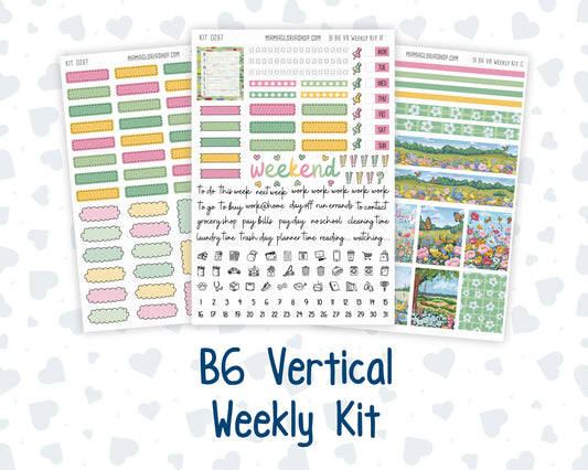 Kit 0267 - B6 - For Sterling Ink And More - Vertical Weekly Kit - May - Flowers For Mama