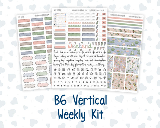 Kit 0266 - B6 - For Sterling Ink And More - Vertical Weekly Kit - May - Froggy Lake Picnic