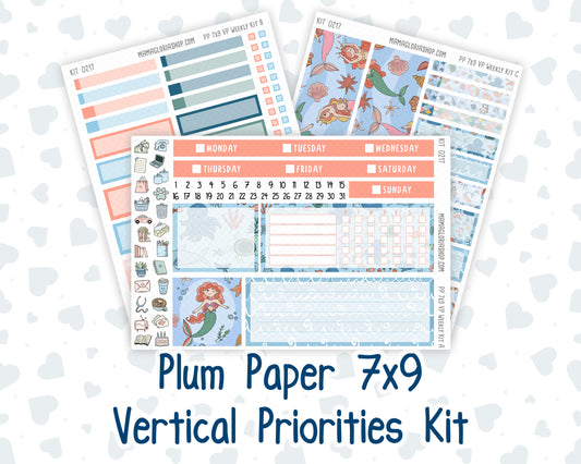 Kit 0217- 7x9 Plum Paper Vertical Priorities - Once Upon A Time- May