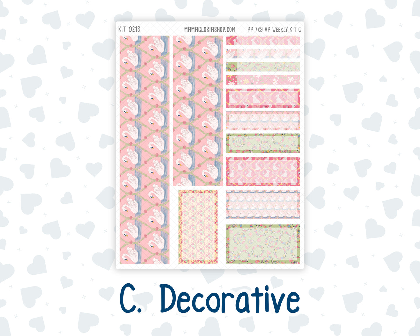 Kit 0218- 7x9 Plum Paper Vertical Priorities - Mother's Love- May