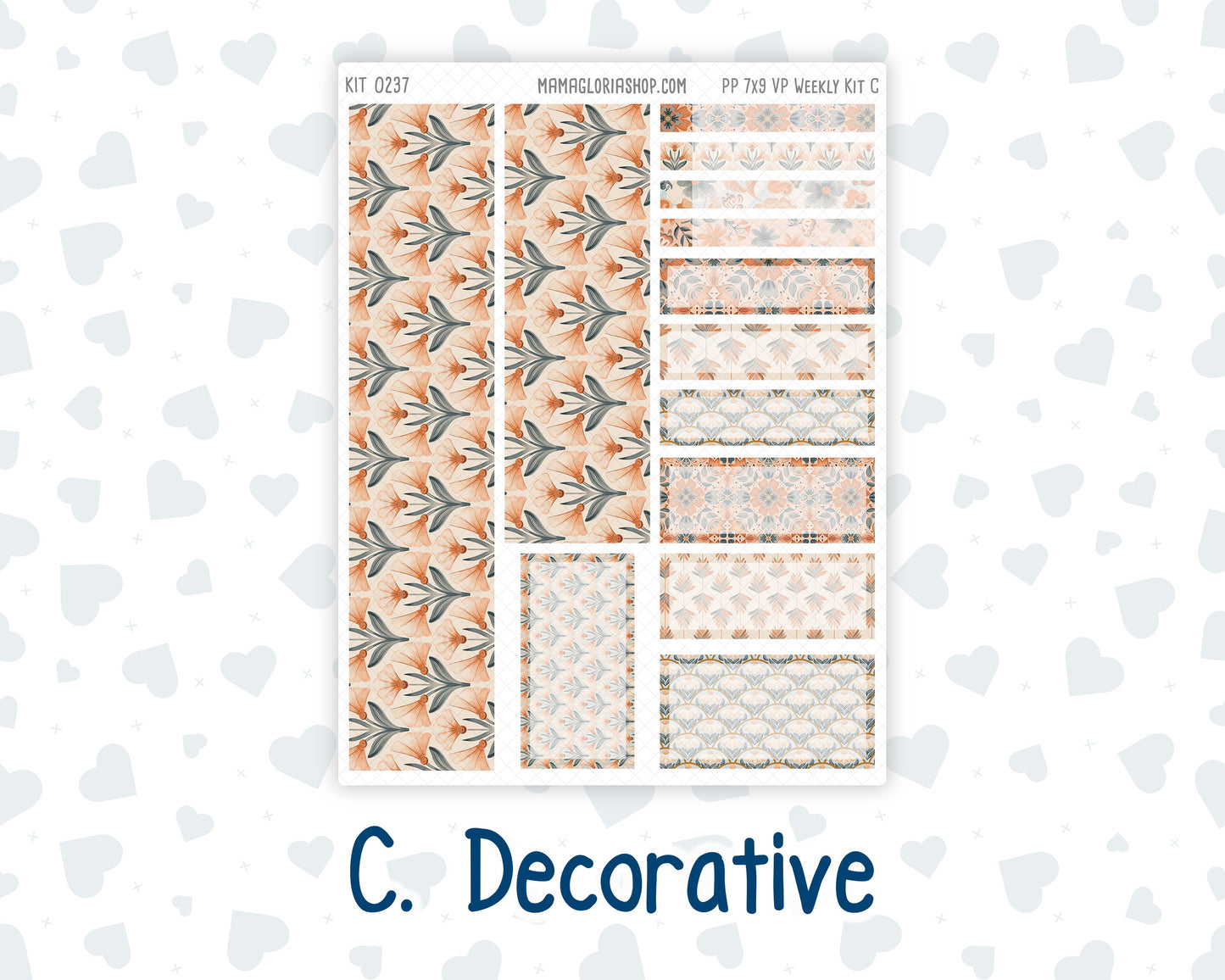 Kit 0237 - 7x9 - Vertical Priorities - Plum Paper - Weekly Kit - October - Forest Folk
