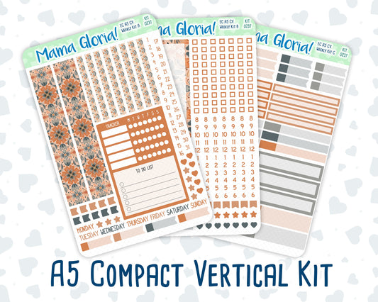 Kit 0237 - A5 Compact Vertical - Weekly Kit - October - Forest Folk