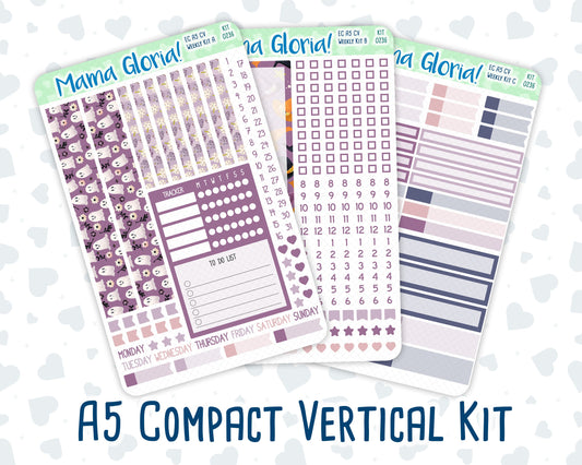 Kit 0236 - A5 Compact Vertical - Weekly Kit - October - Sweet & Spooky