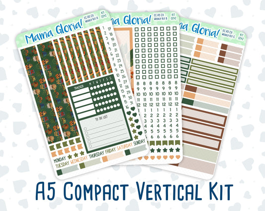Kit 0242 - A5 Compact Vertical - Weekly Kit - November - Cottage Autumn
