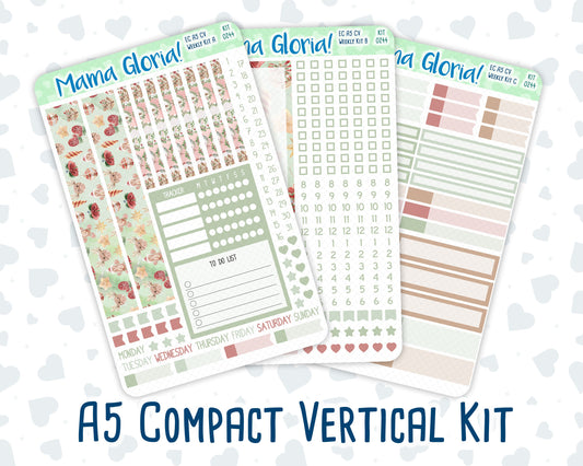 Kit 0244 - A5 Compact Vertical - Weekly Kit - December - Santas Village
