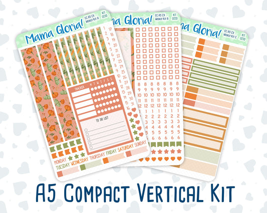 Kit 0233 - A5 Compact Vertical - Weekly Kit - September - Cinnamon Days