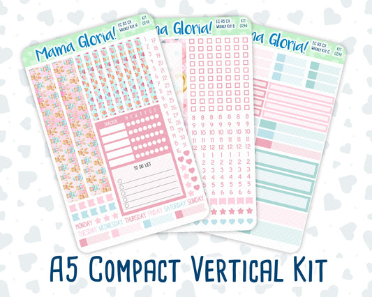 Kit 0246 - A5 Compact Vertical - Weekly Kit - December - Gingerbread Sweets
