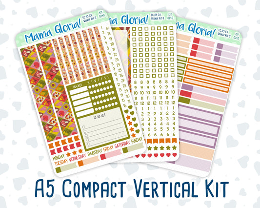 Kit 0240 - A5 Compact Vertical - Weekly Kit - November - Cozy Thanksgiving