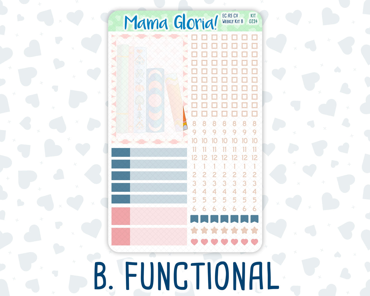 Kit 0234 - A5 Compact Vertical - Weekly Kit - September - REF - Kit 0234 – Reader’s Escape - September