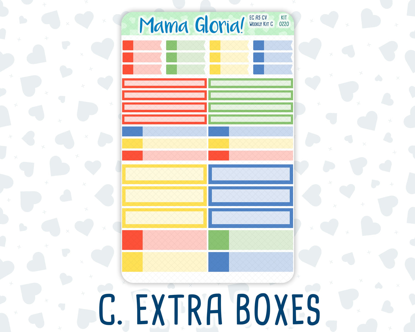 Kit 0220 - A5 Compact Vertical - Weekly Kit - June - June Berries