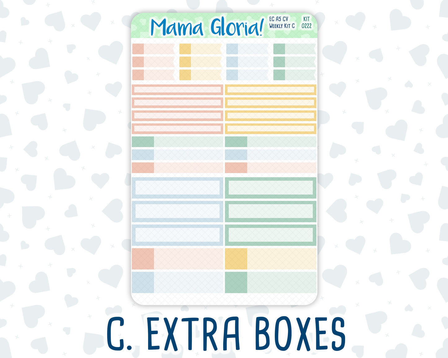 Kit 0222 - A5 Compact Vertical - Weekly Kit - June - Beach Day
