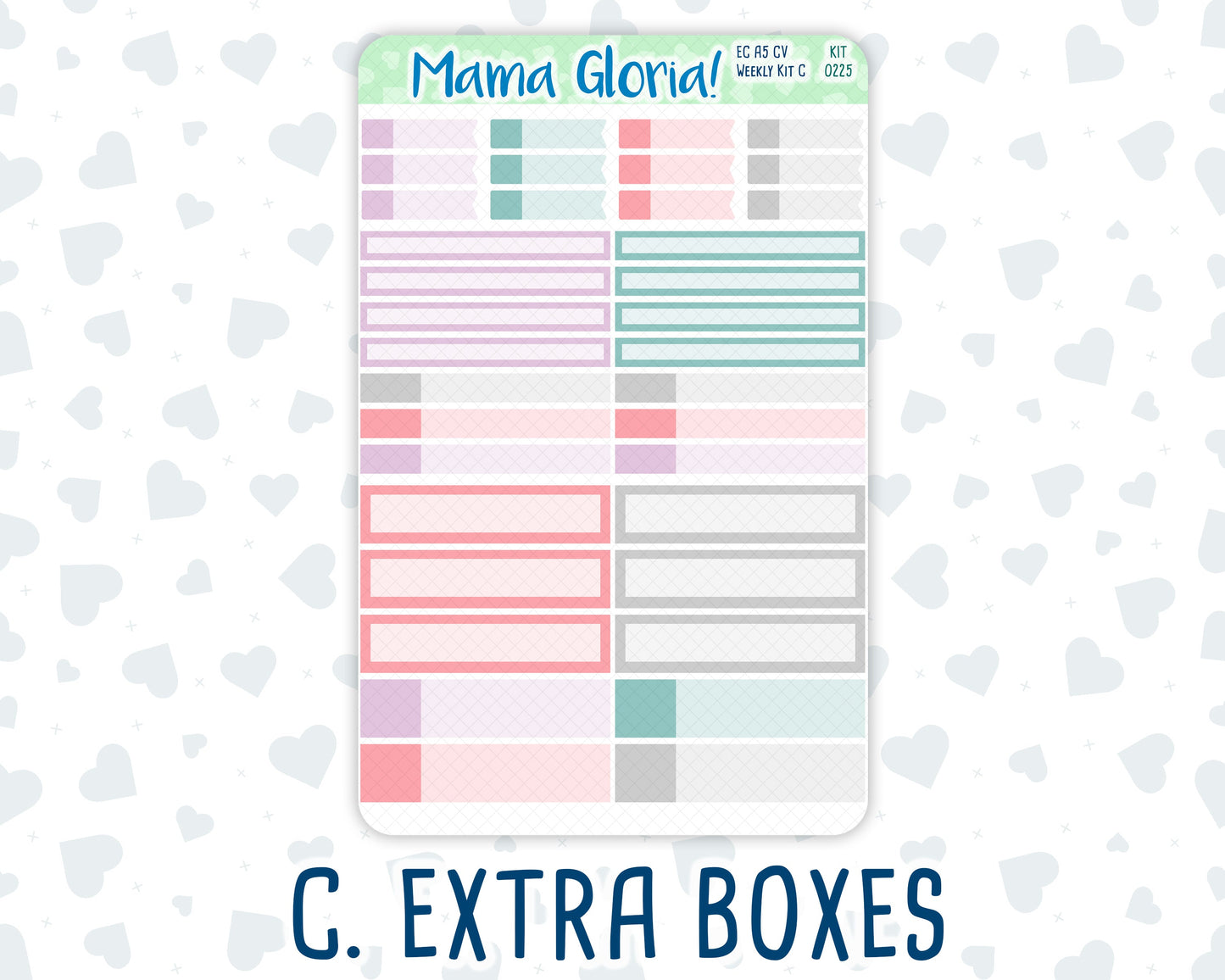 Kit 0225 - A5 Compact Vertical - Weekly Kit - July - Carnival Joy