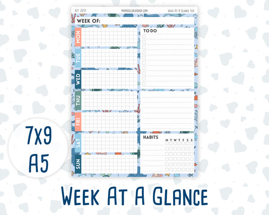 Kit 0217- Week At A Glance - Once Upon A Time- May- For 7x9 & A5 Planners - Notebooks