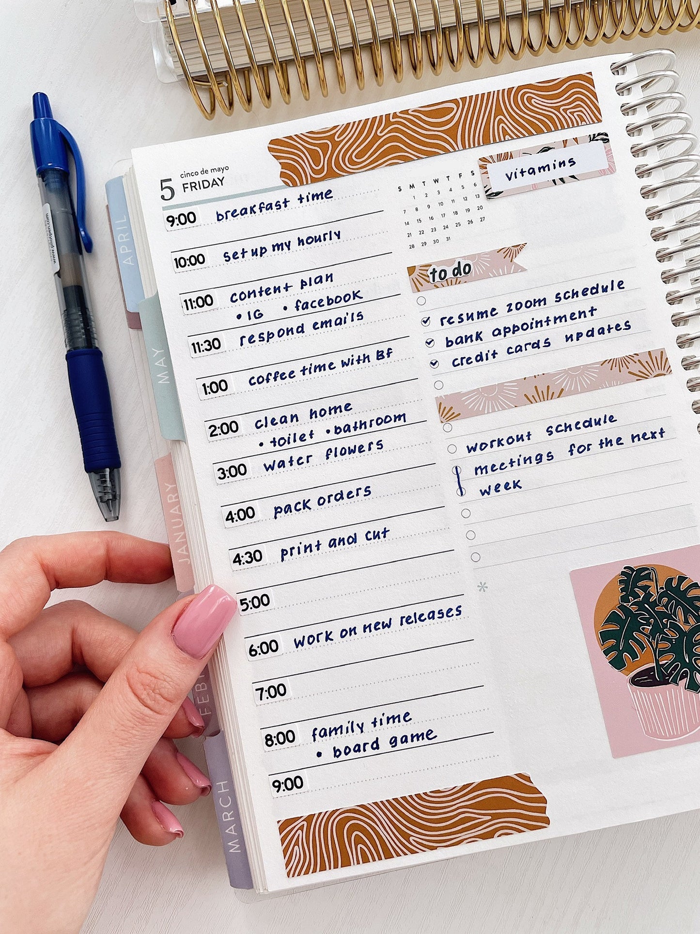 Time Stickers - Icon - Flora pallet - Stickers for planners, ID 3025, 3026, 3027