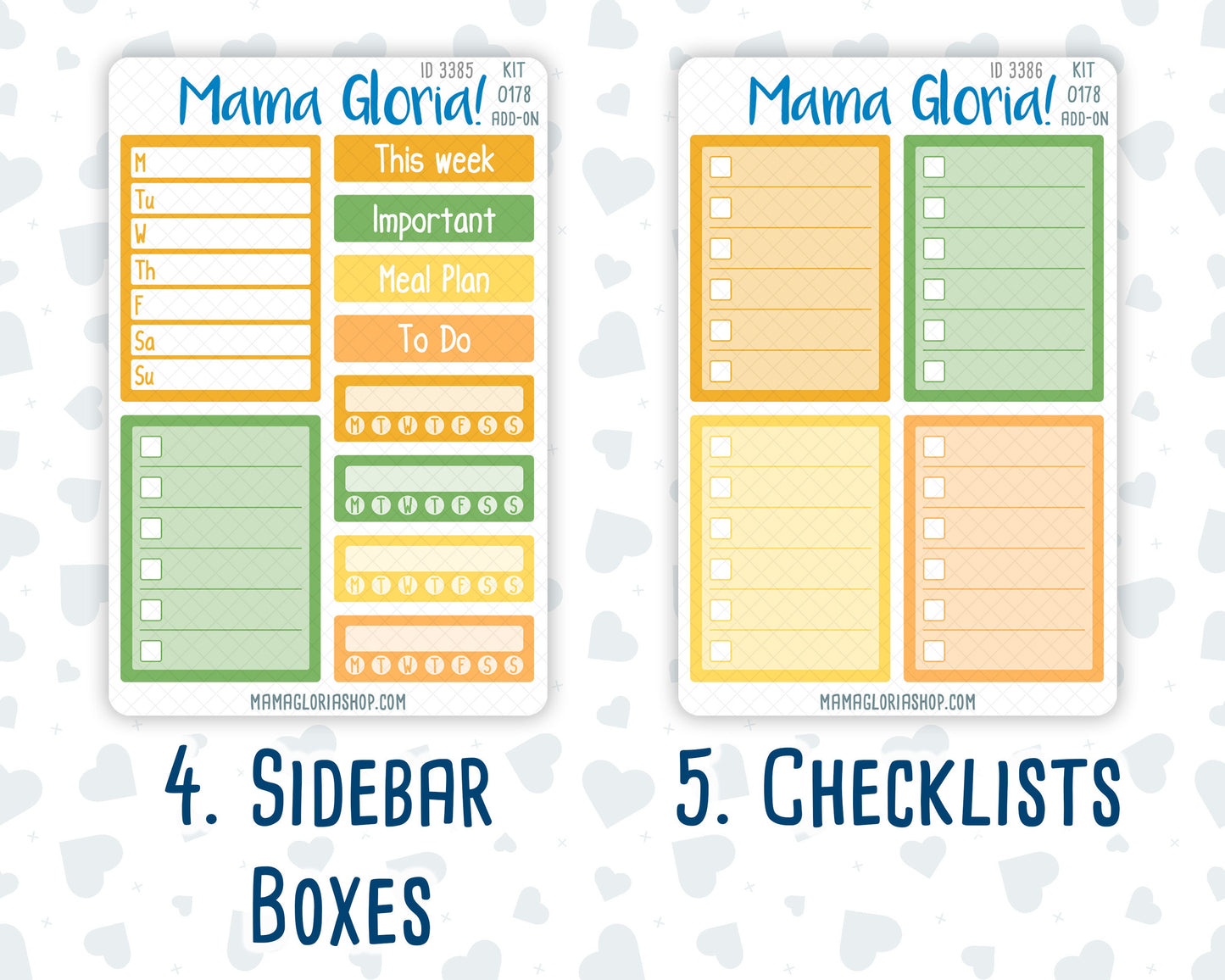 Kit 0178 Add Ons - Sunflowers - August- Summer- Planner Stickers - Kit 2024
