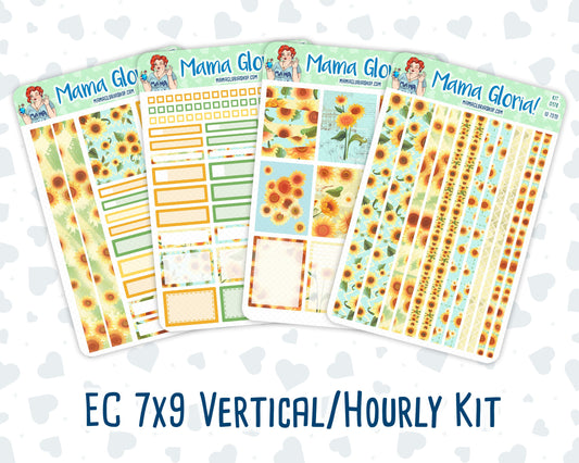 Kit 0178 - 7x9 - Sunflowers - August- Summer- Weekly Kit For Planners