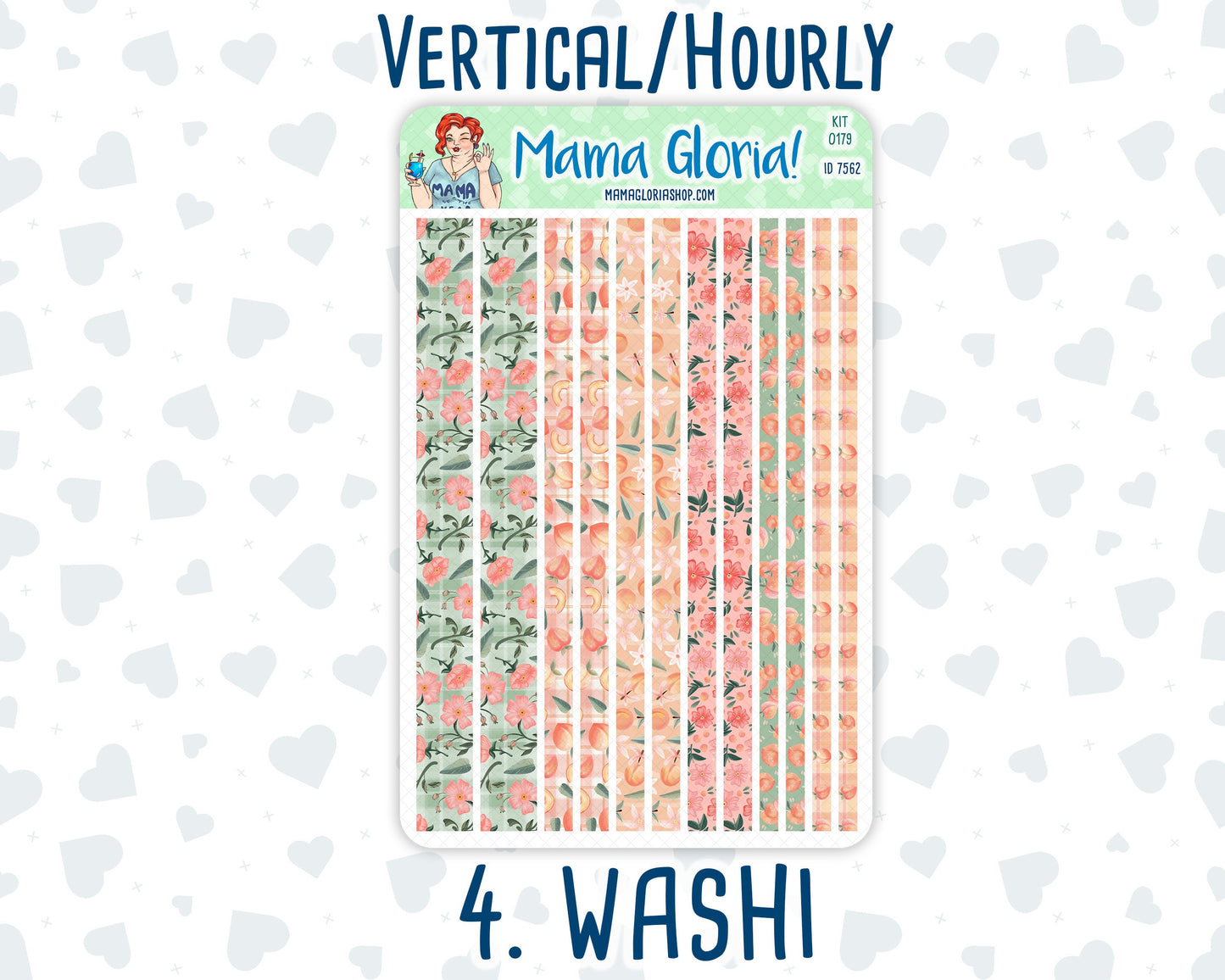 Kit 0179 - 7x9 - Peaches- August- Summer- Weekly Kit For Planners