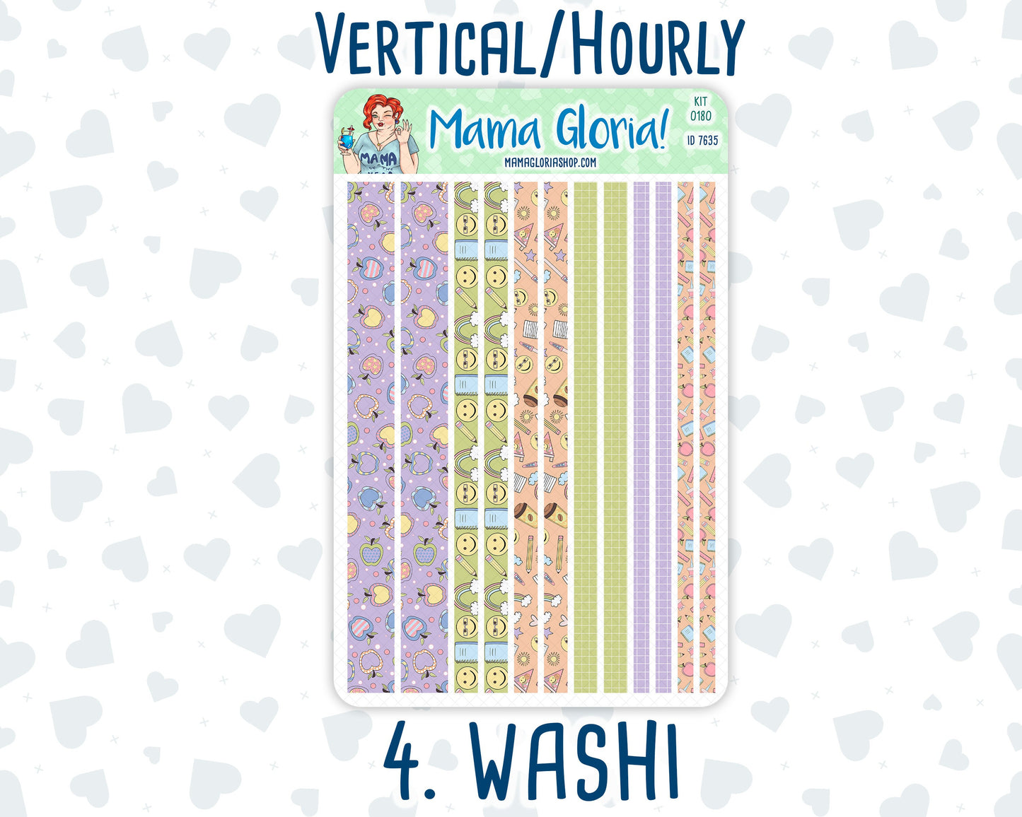 Kit 0180 - 7x9 - Back To School- August- Summer- Weekly Kit For Planners