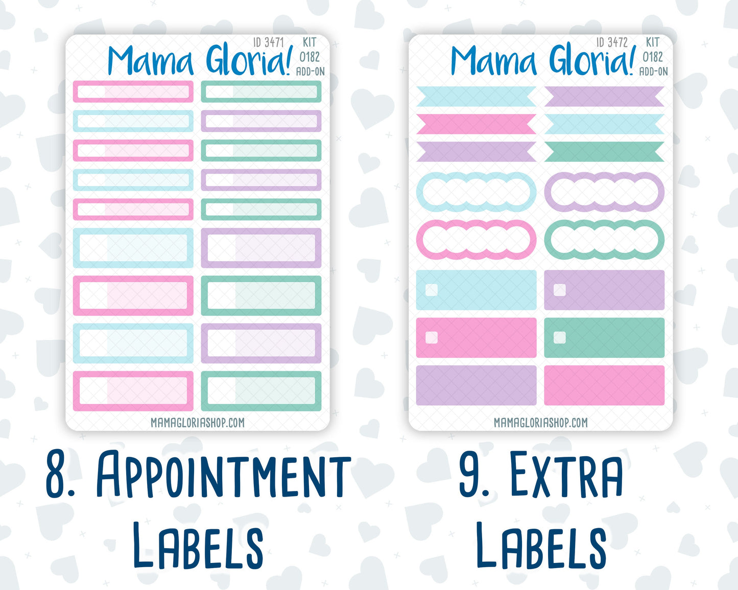 Kit 0182 Add Ons - Birthday - Planner Stickers - Kit 2024
