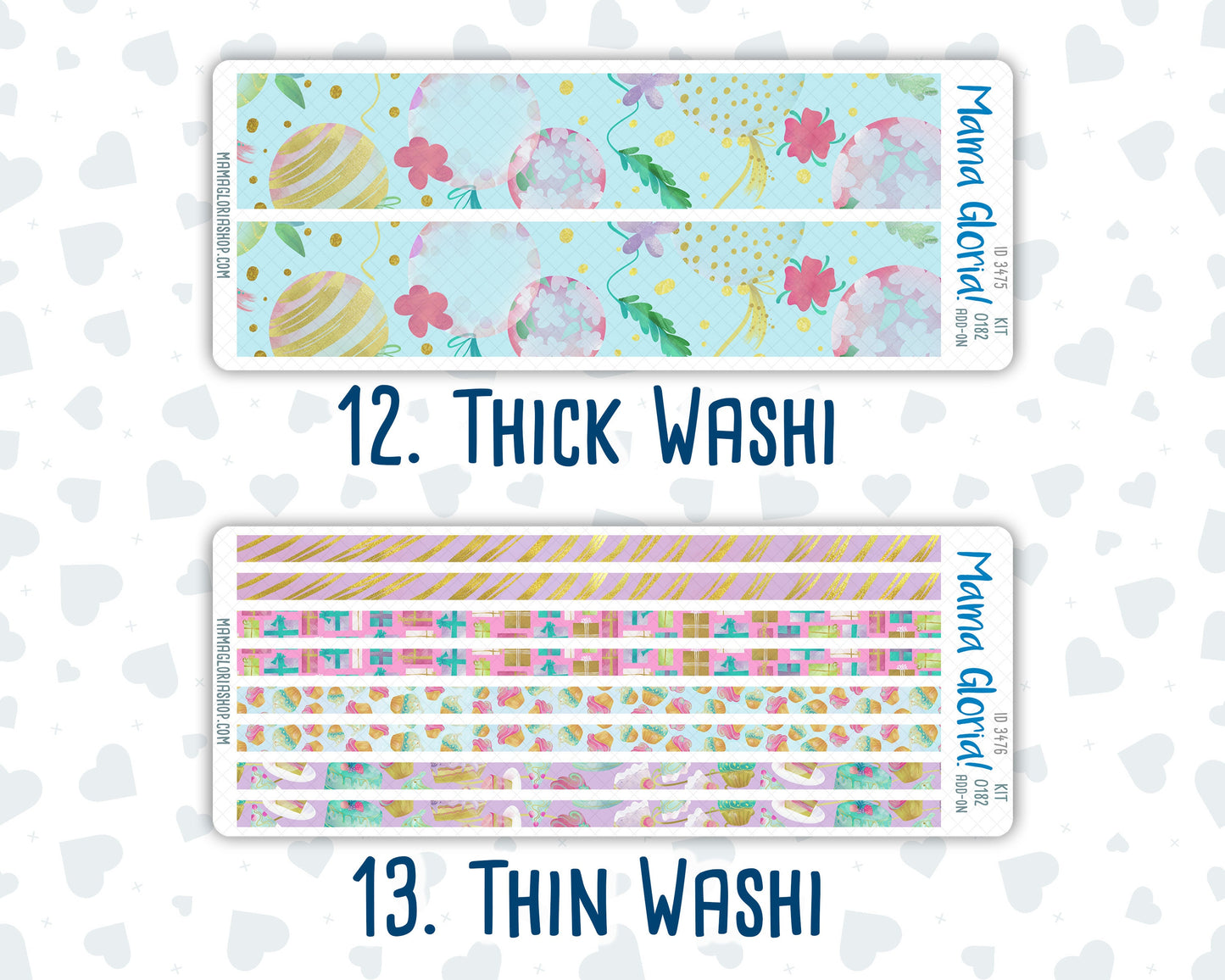 Kit 0182 Add Ons - Birthday - Planner Stickers - Kit 2024