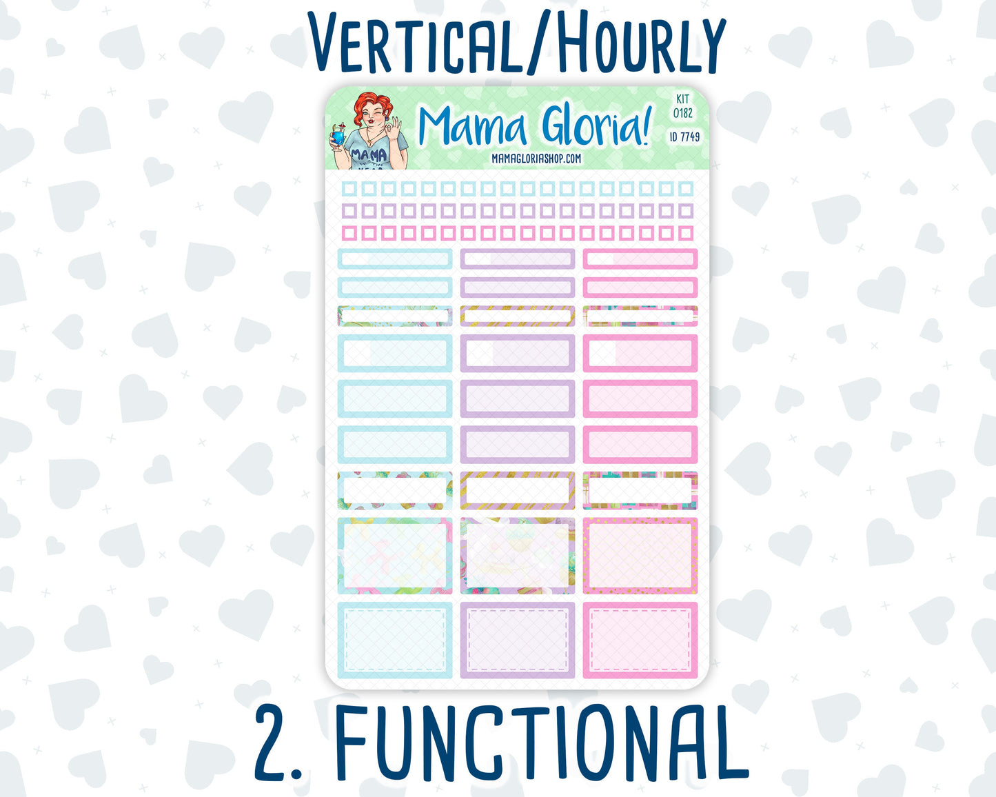 Kit 0182 - 7x9 - Birthday - Weekly Kit For Planners