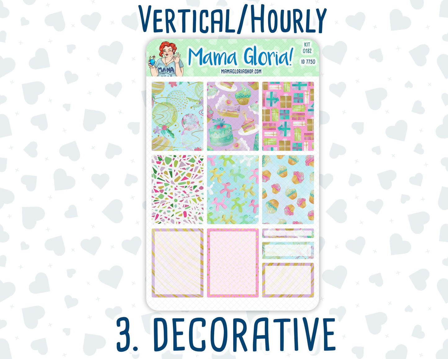 Kit 0182 - 7x9 - Birthday - Weekly Kit For Planners