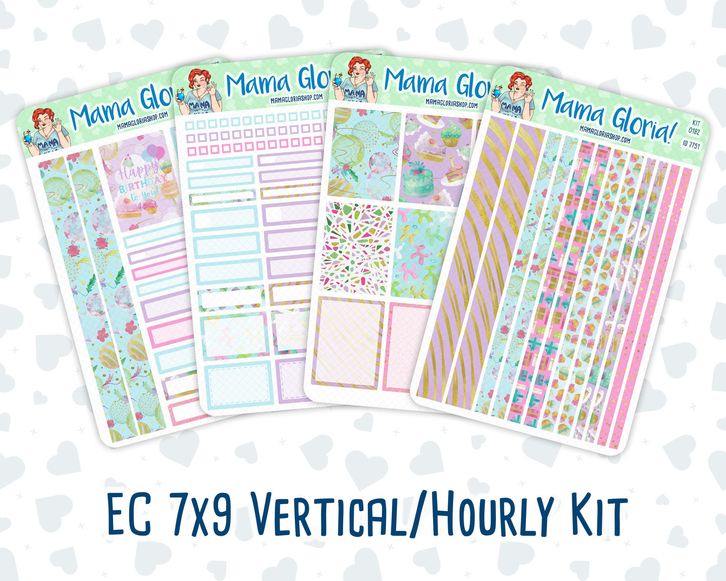 Kit 0182 - 7x9 - Birthday - Weekly Kit For Planners
