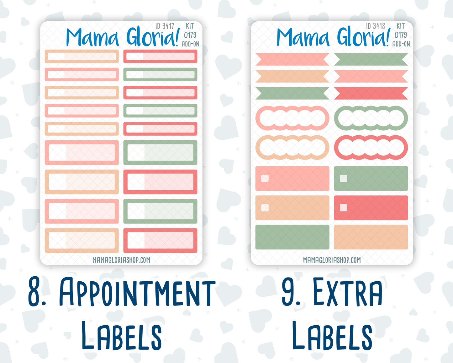 Kit 0179 Add Ons - Peaches - August- Summer- Planner Stickers - Kit 2024