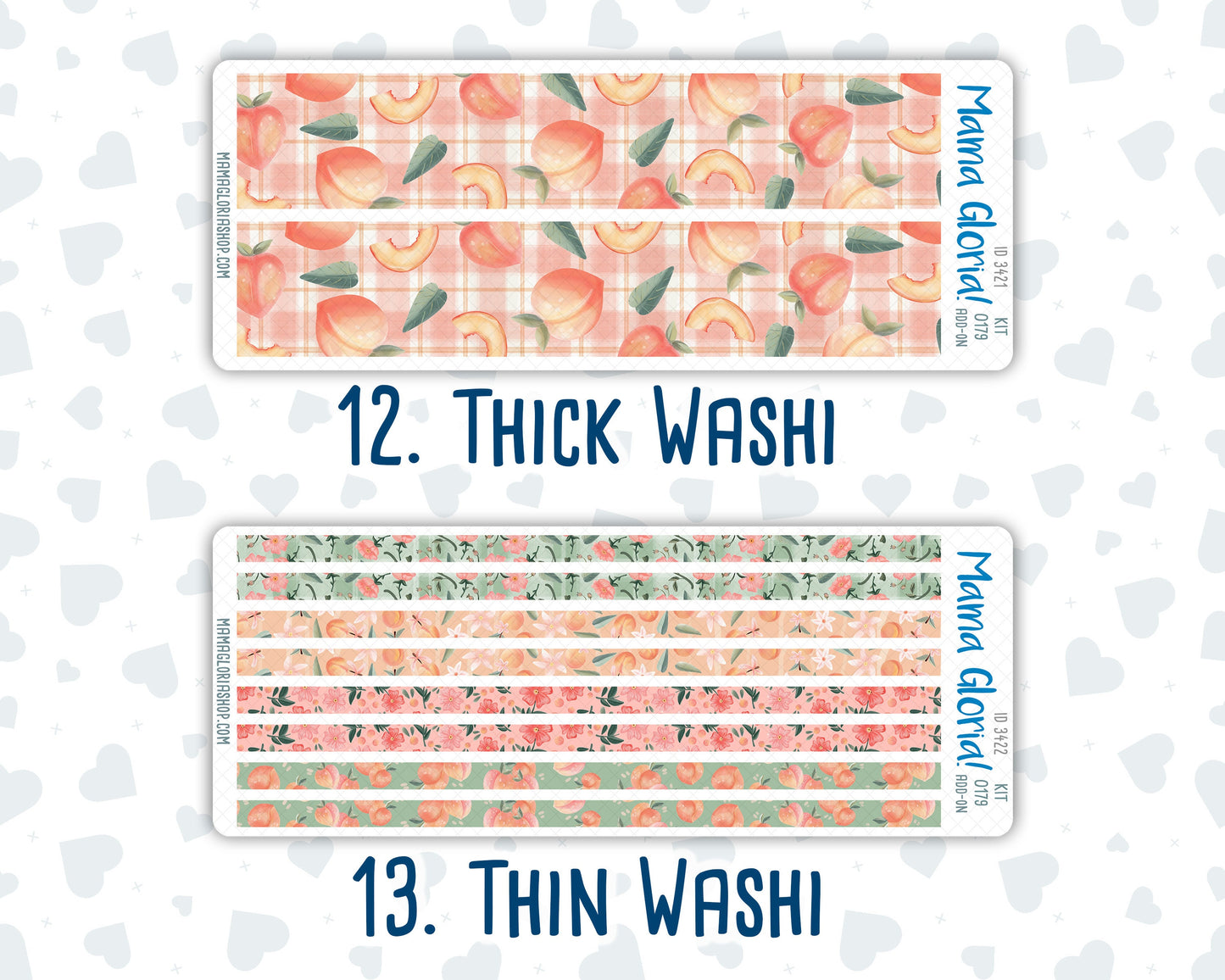 Kit 0179 Add Ons - Peaches - August- Summer- Planner Stickers - Kit 2024