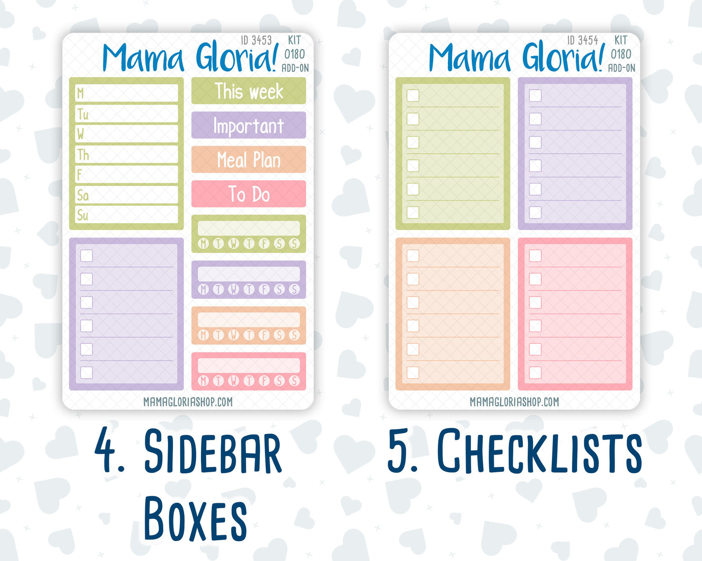 Kit 0180 Add Ons - Back To School - August- Summer- Planner Stickers - Kit 2024