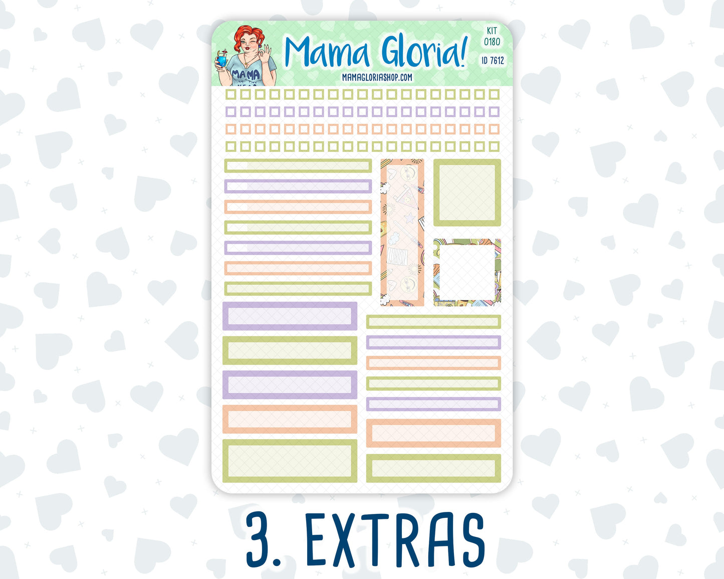 Kit 0180 - A5 Daily Duo - Back To School- August- Summer- Planner
