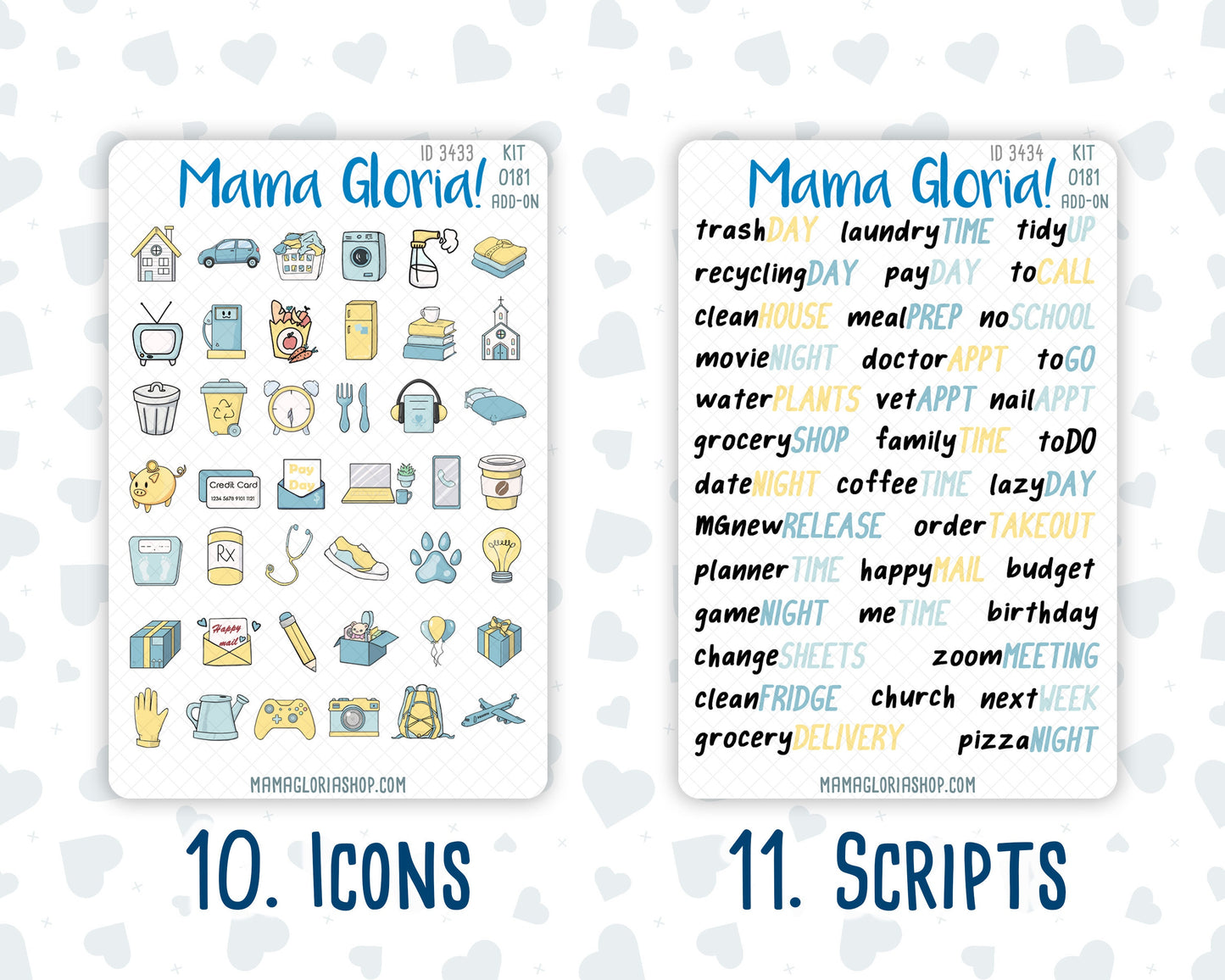 Kit 0181 Add Ons - Camping - August- Summer- Planner Stickers - Kit 2024