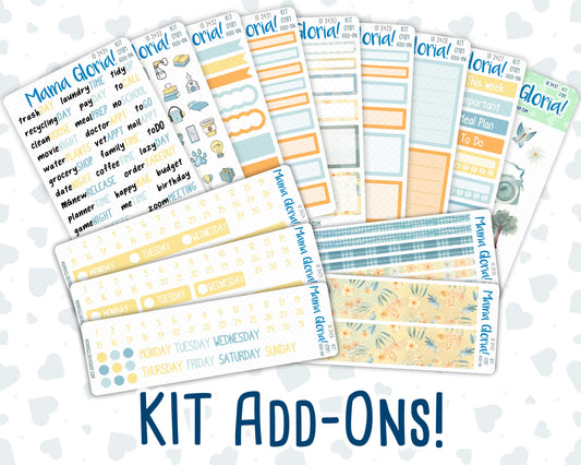 Kit 0181 Add Ons - Camping - August- Summer- Planner Stickers - Kit 2024