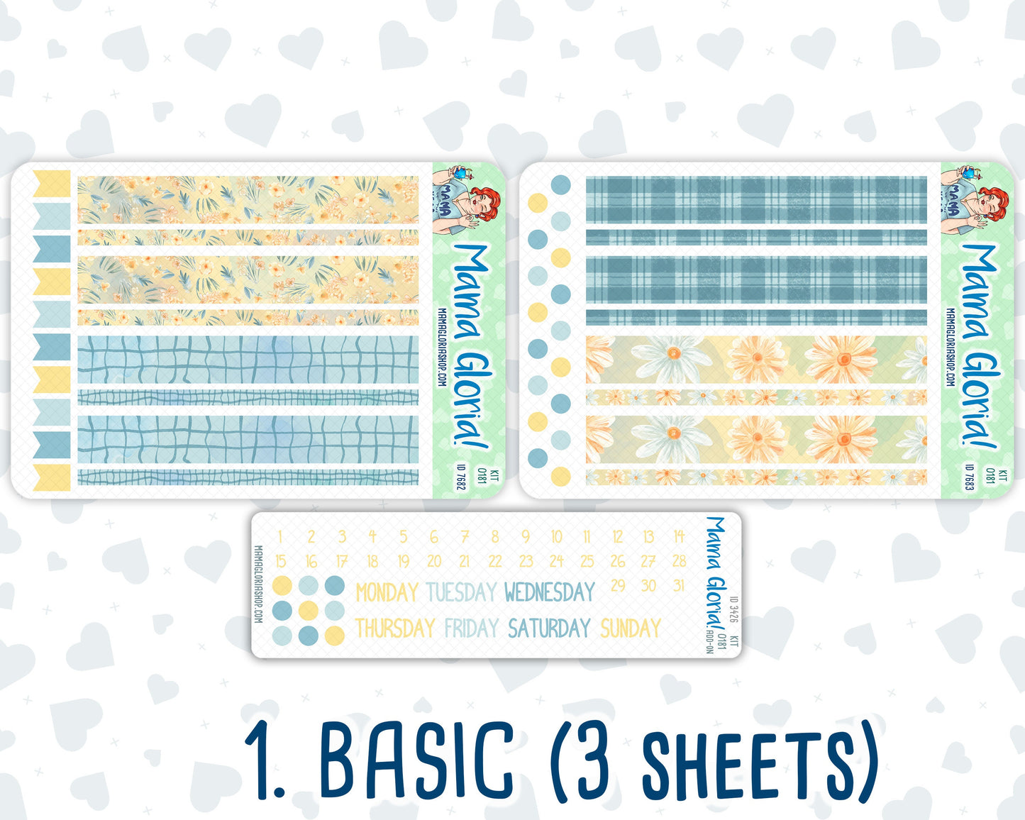 Kit 0181 - A5 Daily Duo - Camping - August- Summer- Planner