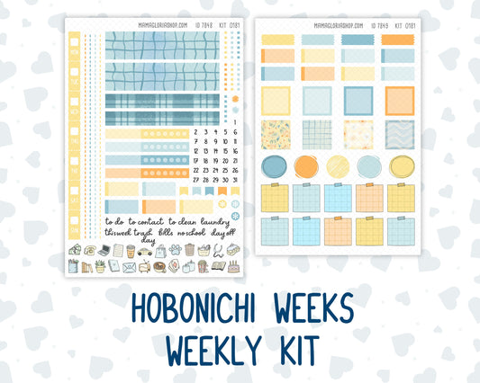 Kit 0181 Hobonichi Weeks – Weekly Kit - Camping - August - Summer