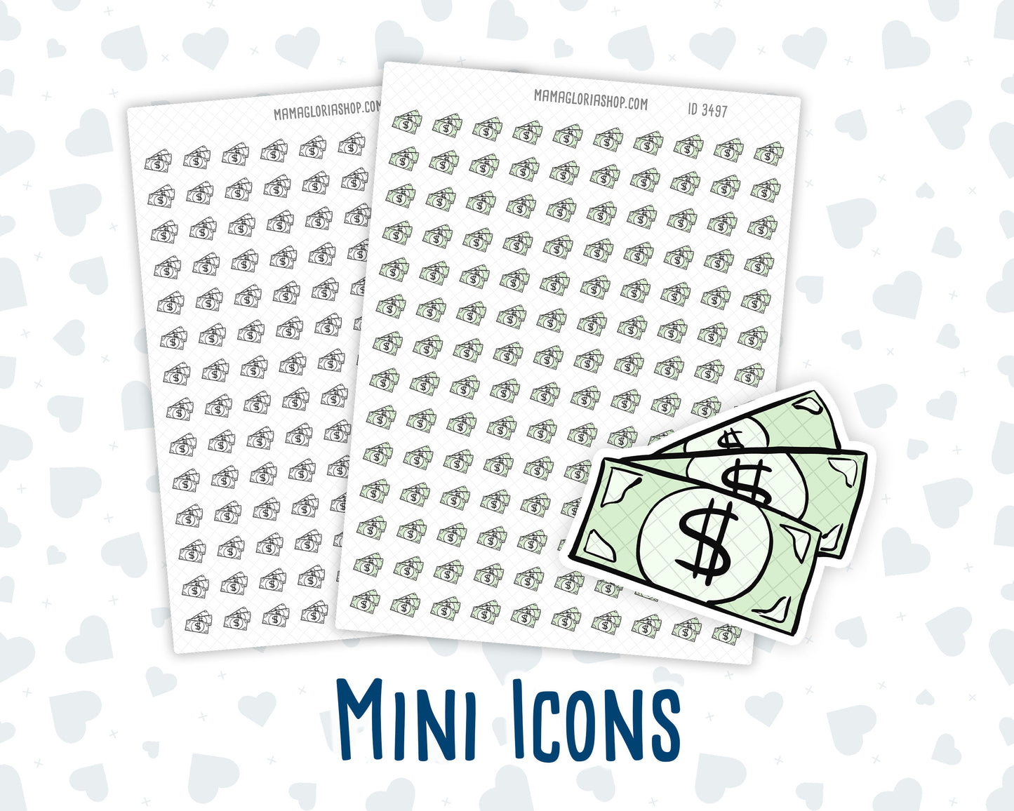Pay Day - Money - Dollar - Doodle Icon Sticker