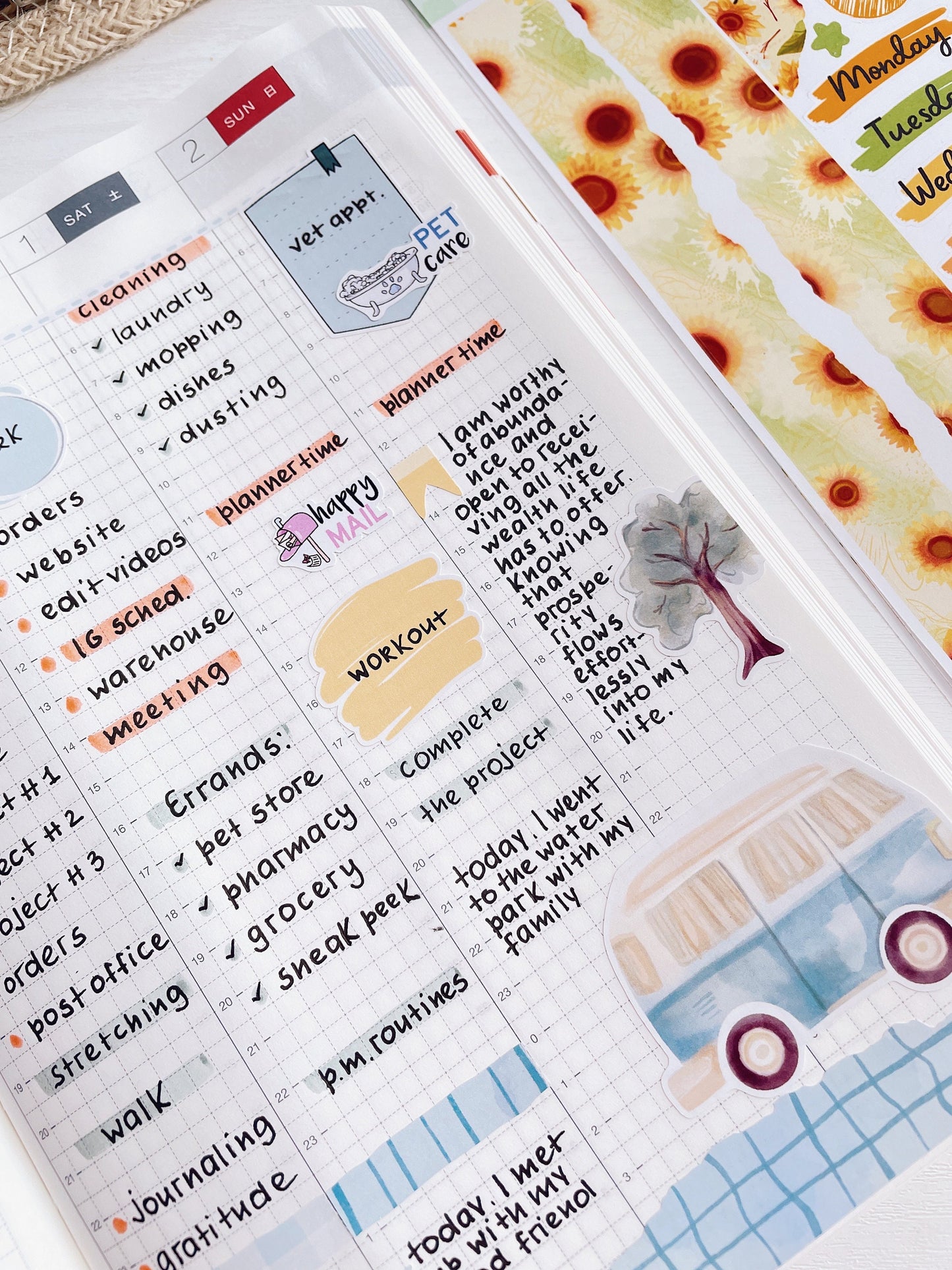 Kit 0193 - Harvest Blooms- Journaling Kit - For Planner - Notebook - Journal - Fall - November