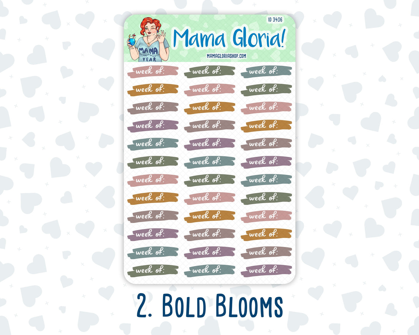 Week Of - Brush Stroke - Label - Stickers For Planners
