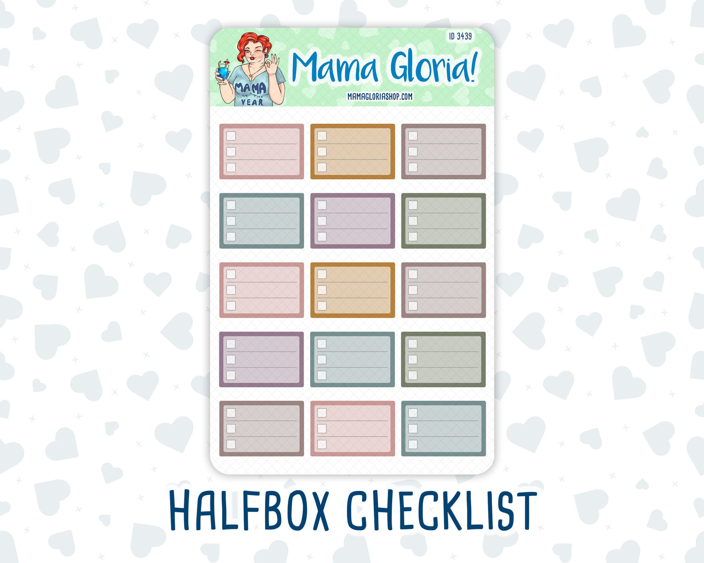 Half Box - Checkbox - Checklist - Stickers For Planners