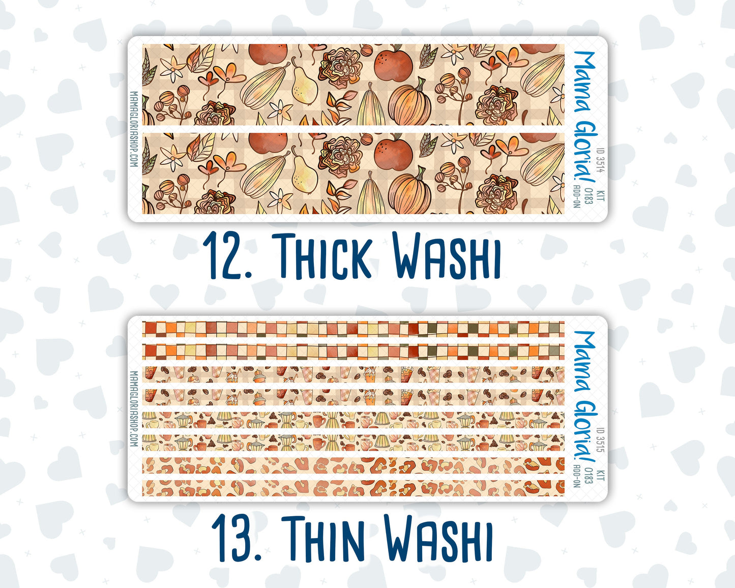 Kit 0183 Add Ons - Natl. Coffee Day - September- Autumn - Planner Stickers - Kit 2024