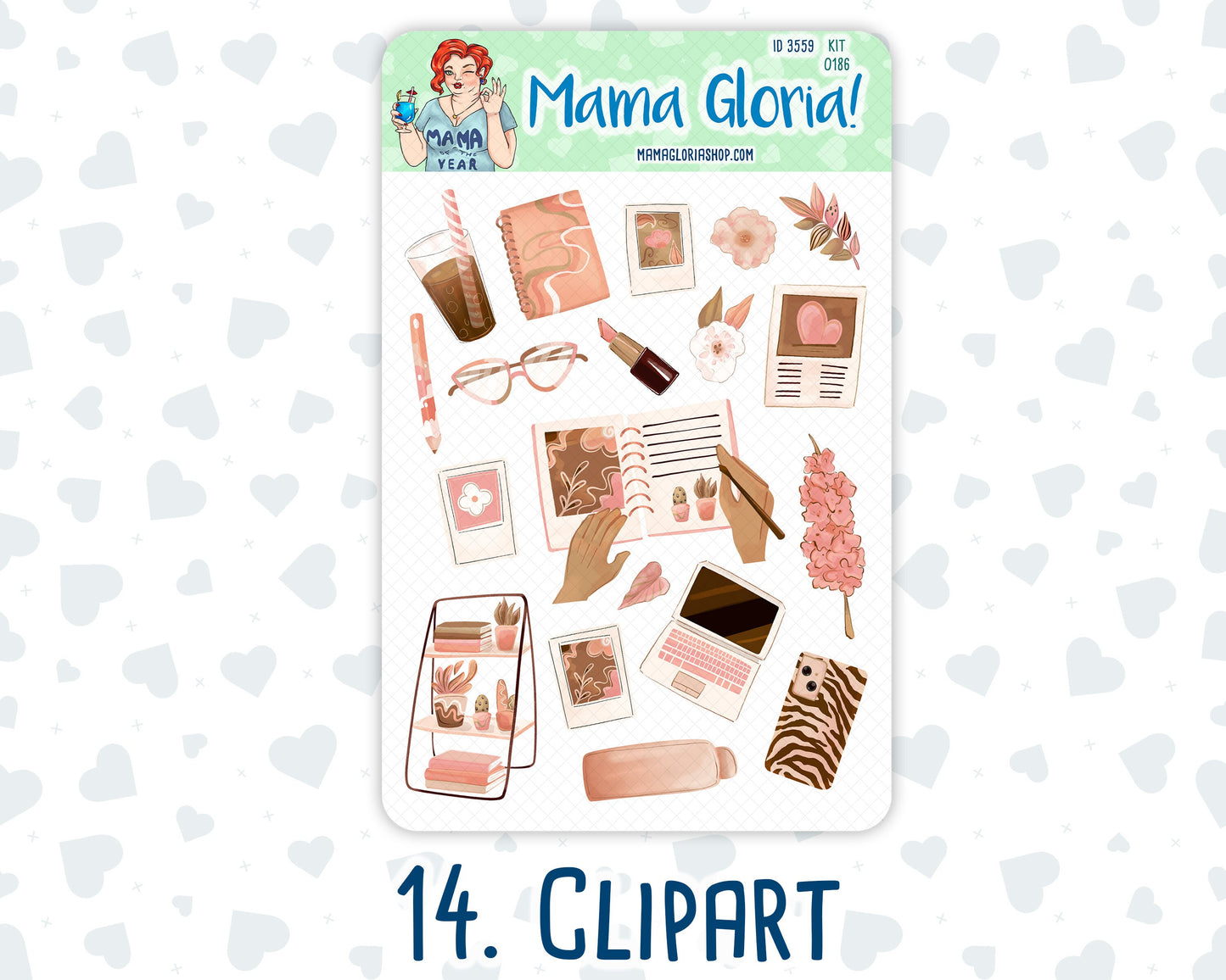 Kit 0186 Add Ons - Workspace Vibes - September- Autumn - Planner Stickers - Kit 2024