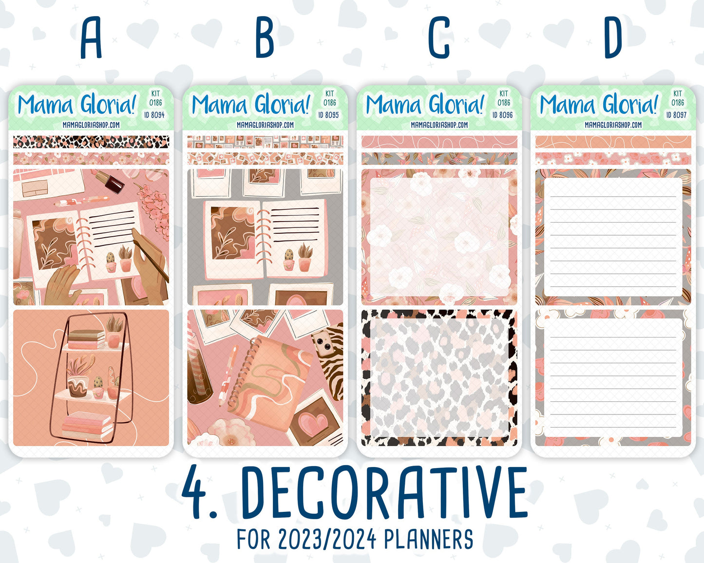 Kit 0186 - 7x9 Daily Duo - Workspace Vibes - September- Autumn - Planner