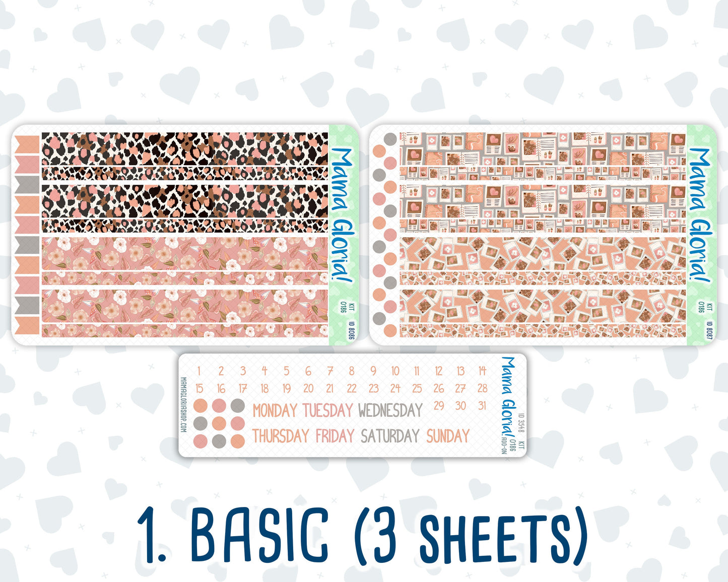 Kit 0186 - 7x9 Daily Duo - Workspace Vibes - September- Autumn - Planner