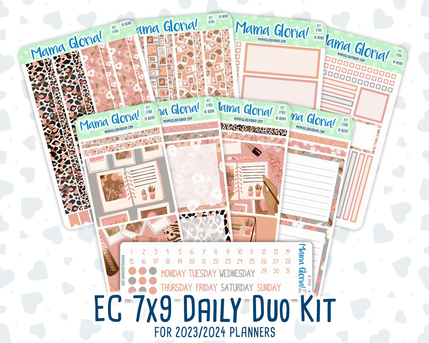 Kit 0186 - 7x9 Daily Duo - Workspace Vibes - September- Autumn - Planner