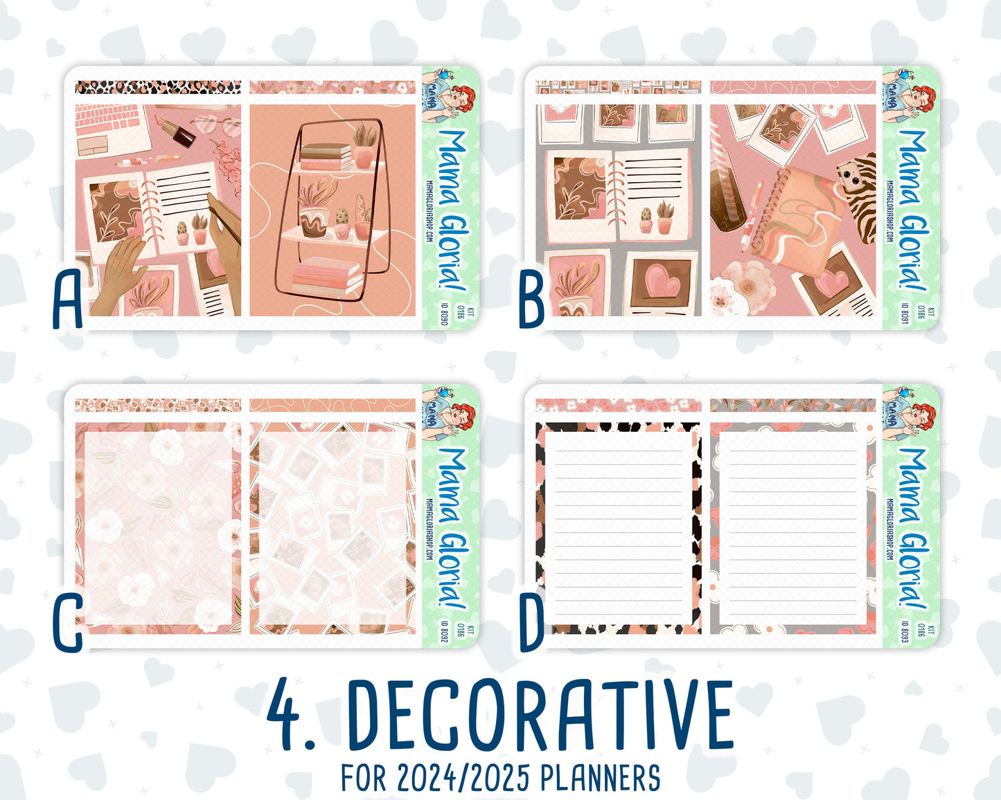 Kit 0186 - 7x9 Daily Duo - Workspace Vibes - September- Autumn - Planner