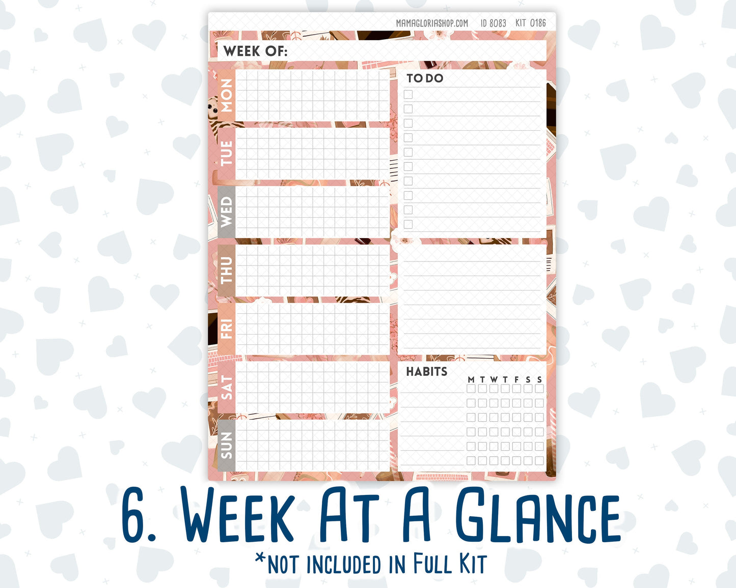 Kit 0186 - 7x9 Daily Duo - Workspace Vibes - September- Autumn - Planner