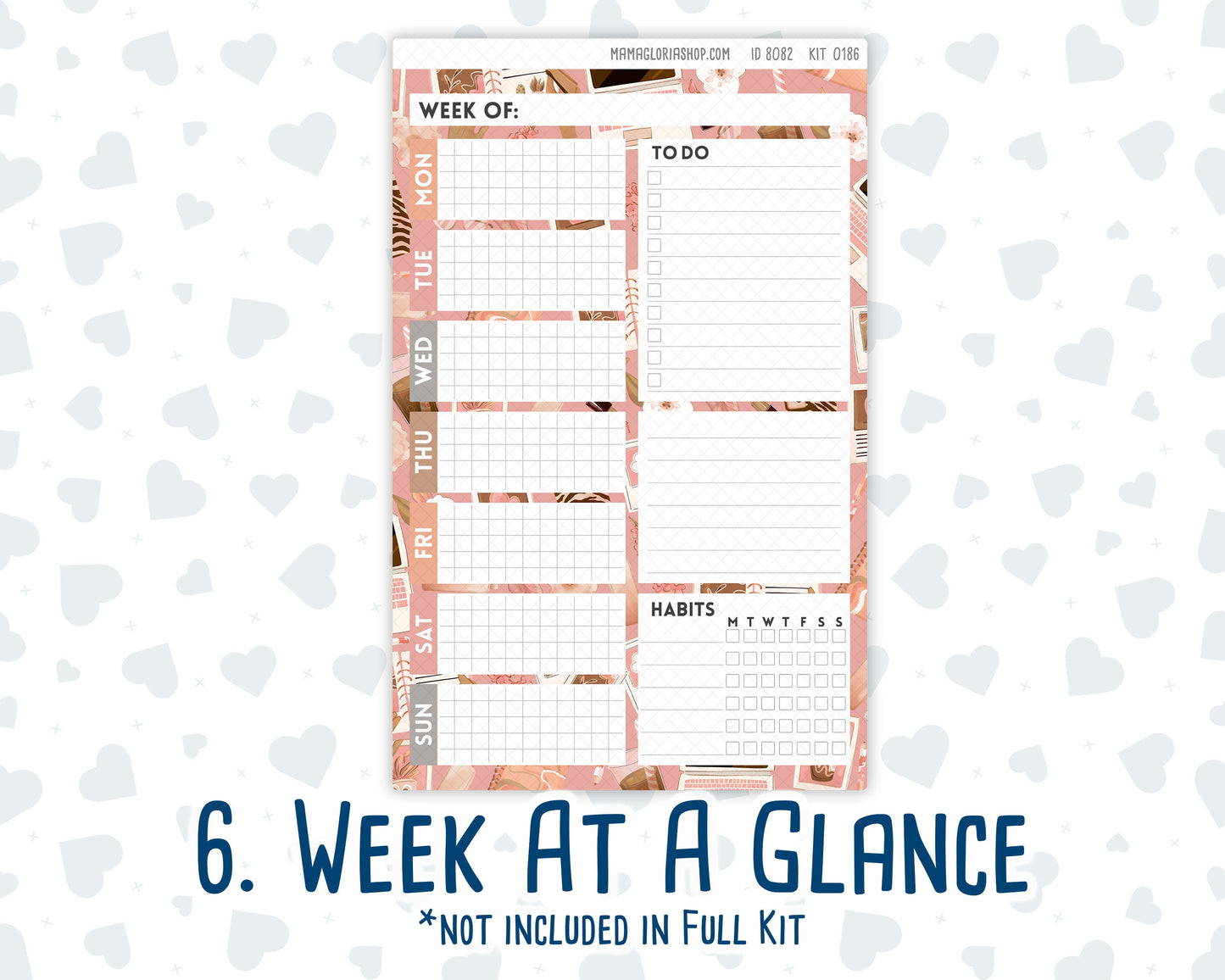 Kit 0186 - A5 Daily Duo - Workspace Vibes - September - Autumn- Planner