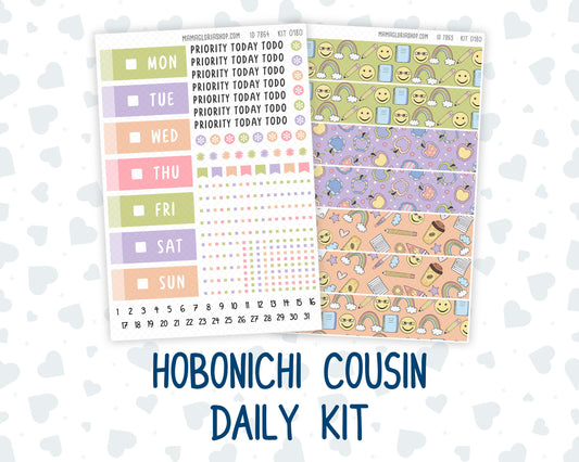 Kit 0180 Hobonichi Cousin – Daily Kit - Back To School - August- Summer