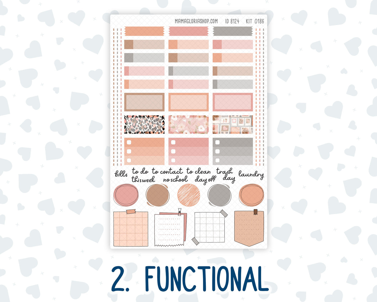 Kit 0186 Hobonichi Cousin – Weekly Kit – 1.3” Wide Columns - Workspace Vibes - September- Autumn