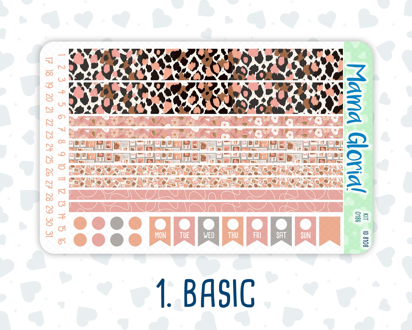 Kit 0186 - 7x9 - Workspace Vibes - September - Autumn - Weekly Kit For EC Horizontal Planners